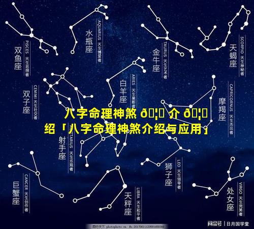 八字命理神煞 🦍 介 🦈 绍「八字命理神煞介绍与应用」